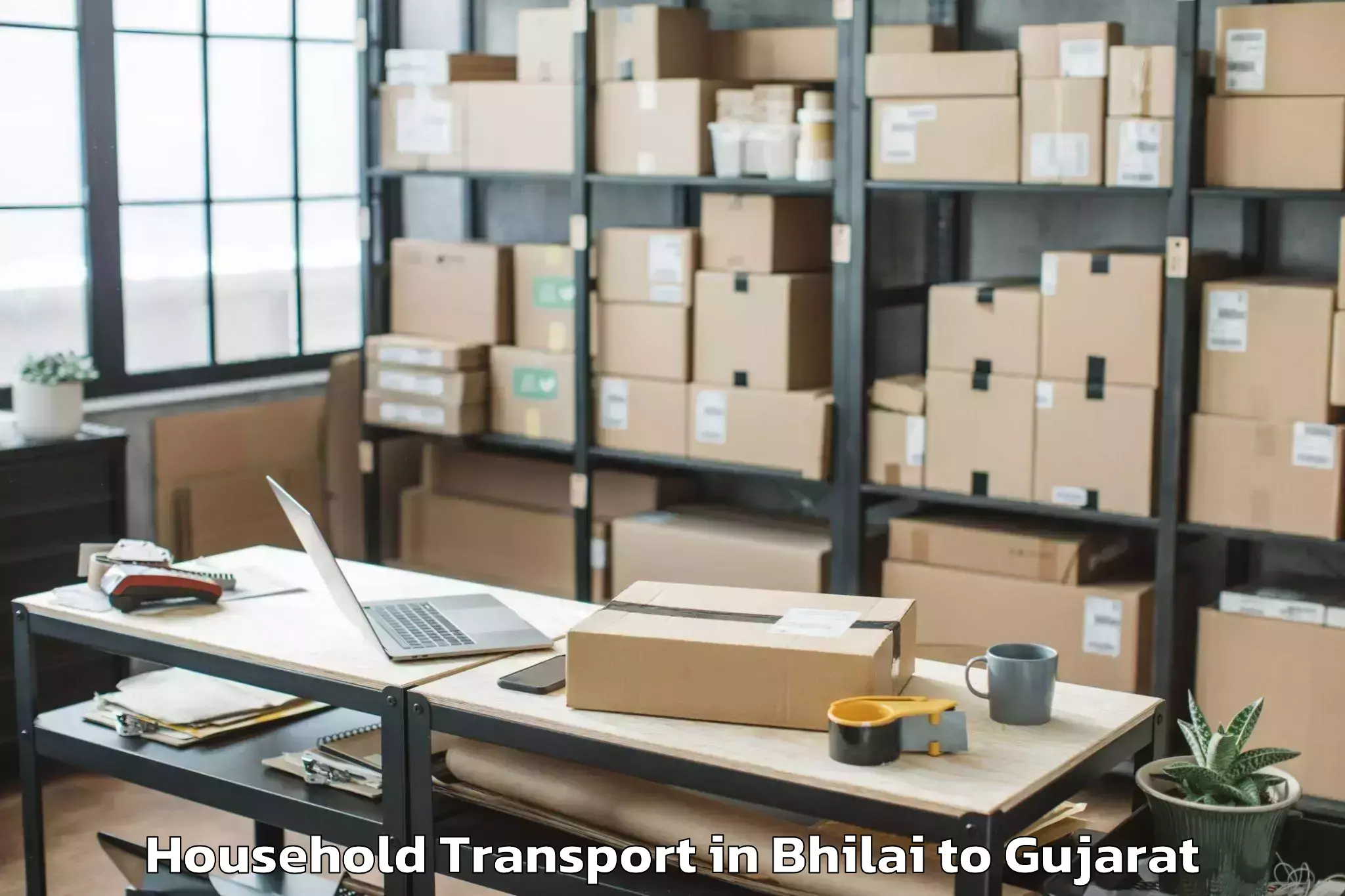 Discover Bhilai to Mangrol Household Transport